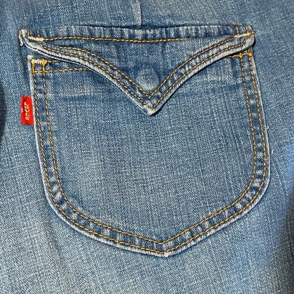 Levi’s size 14 women’s 545 stretch blue denim shorts - Picture 7 of 10